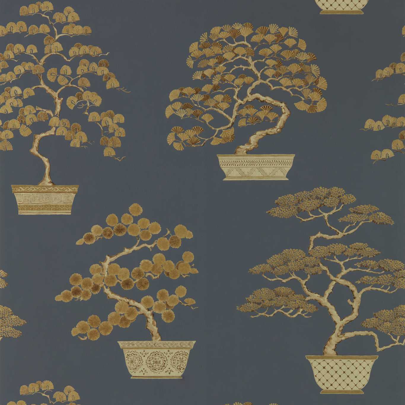 Penjing Wallpaper - Scallion Green - DWAW217108 - Sanderson