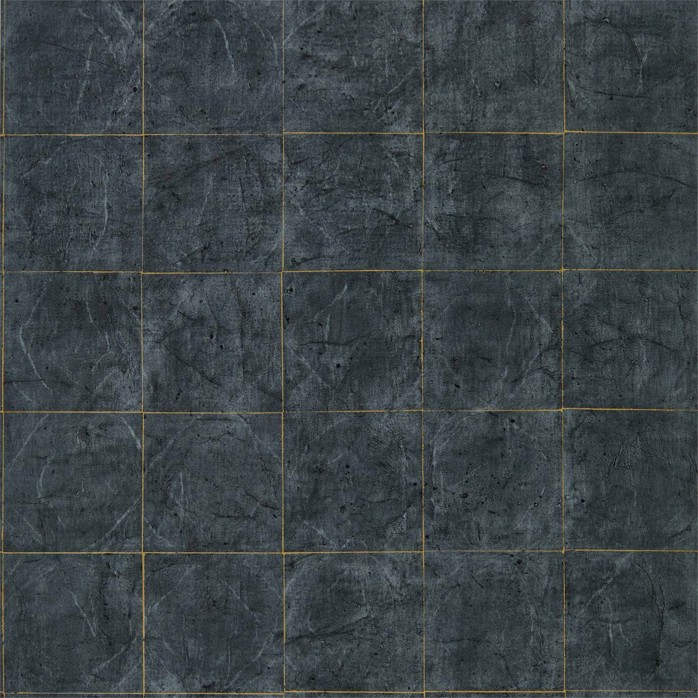 Piastrella Wallpaper - Vine Black - ZFOW312949 - Zoffany - Morris Wallpaper