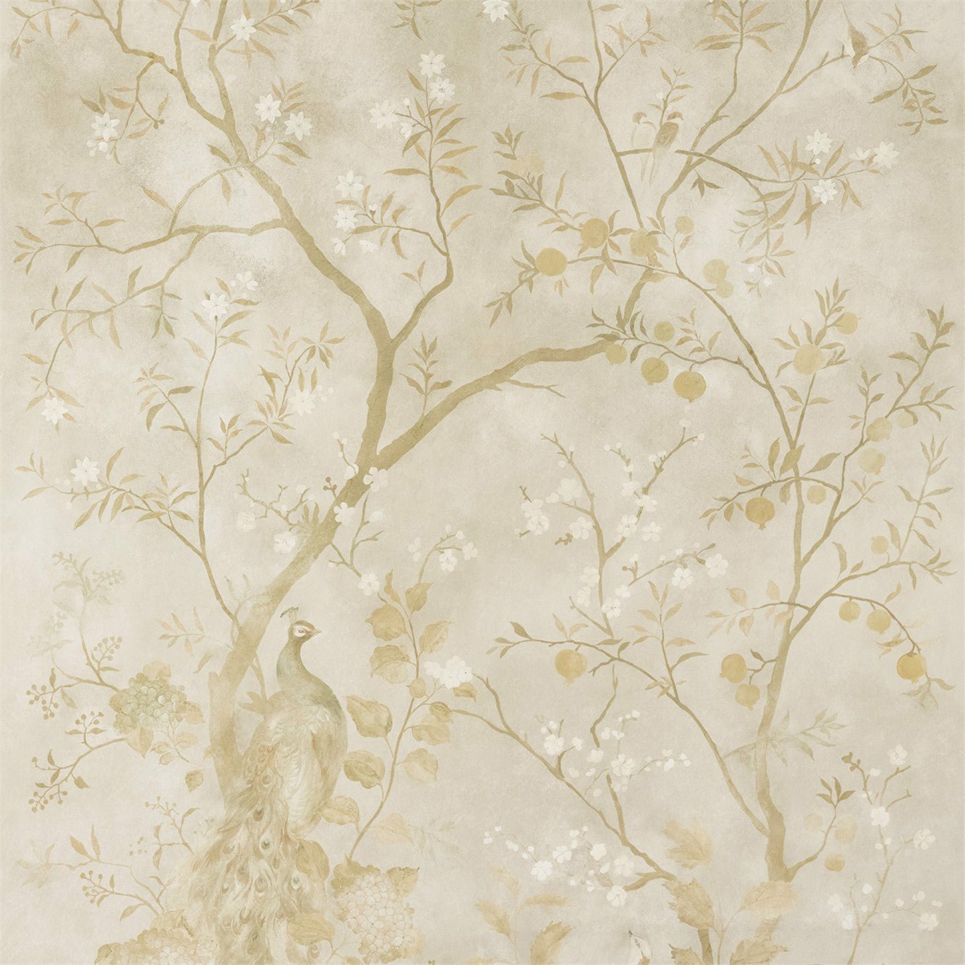 Rotherby Wallpaper - Old Gold - ZKEM312661 - Zoffany - Morris Wallpaper