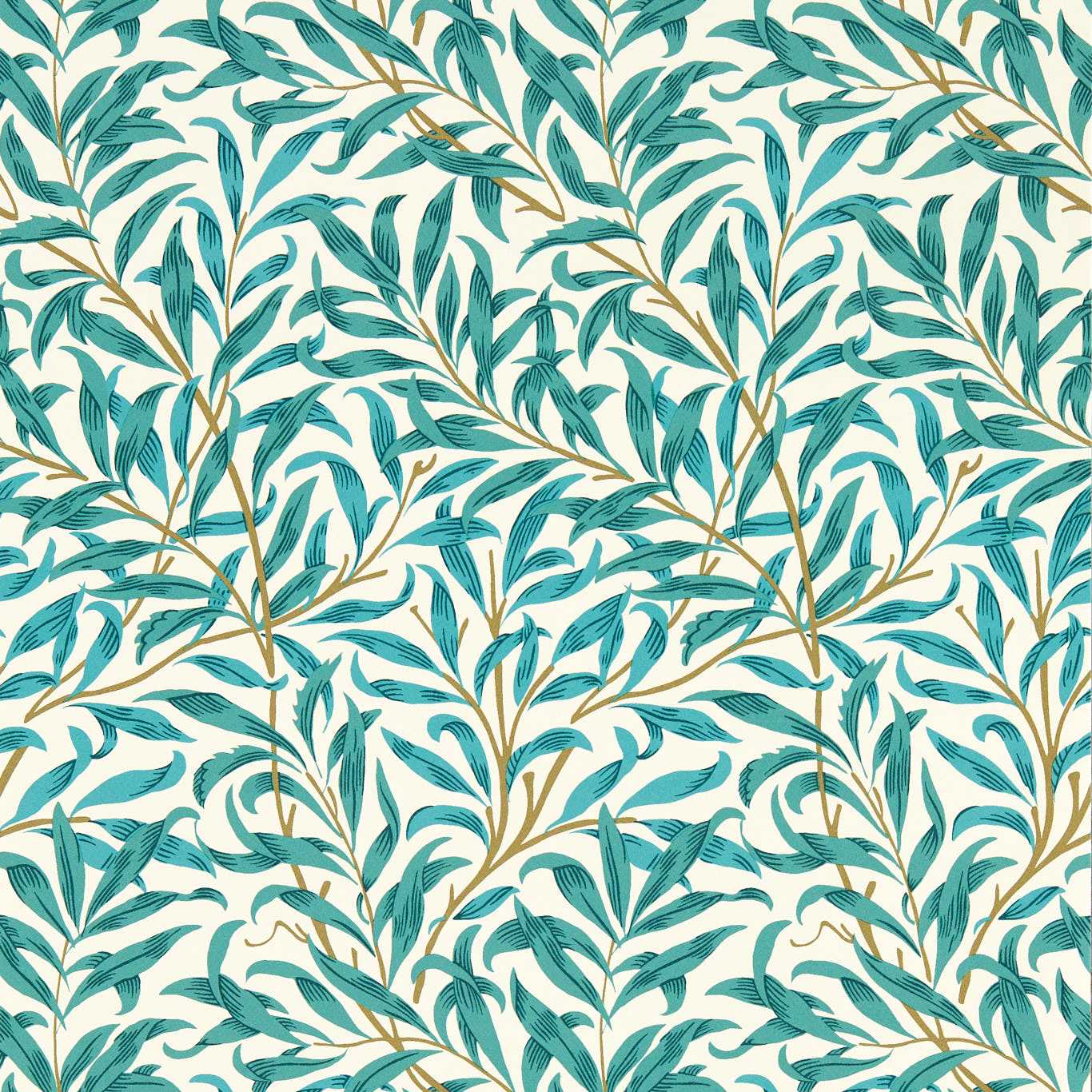 Willow Boughs Wallpaper - Mineral - Clarke & Clarke - W0172/04 - Premier Wallcovering