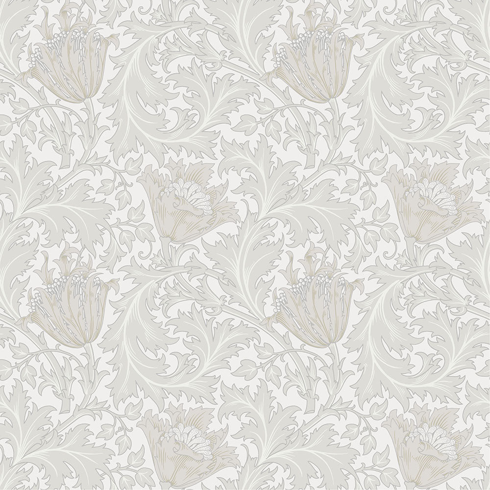 82001 - Anemone Wallpaper - White Beige - Midbec