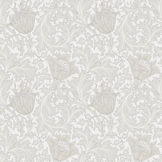 82001 - Anemone Wallpaper - White Beige - Midbec