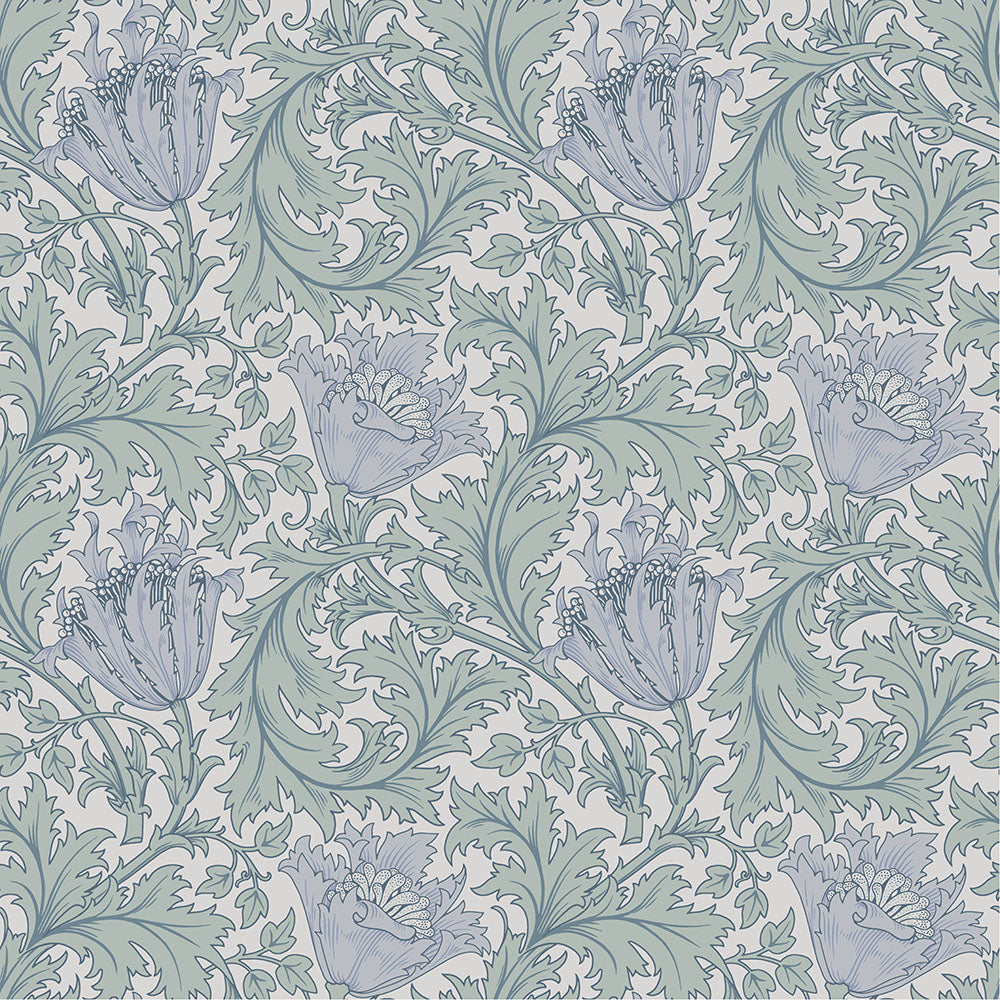 82003 - Anemone Wallpaper - Light Blue - Midbec