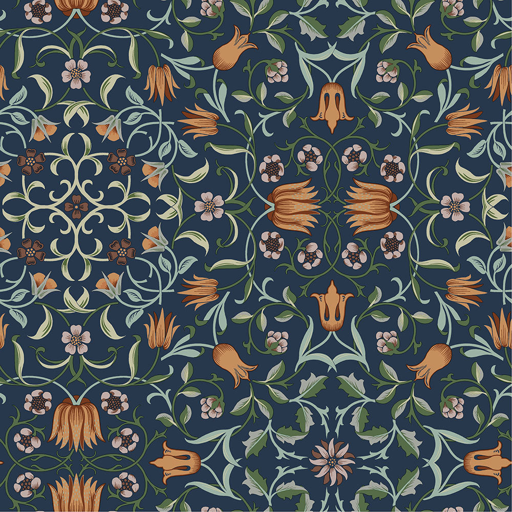 82010 - No 1 Holland Park Wallpaper - Dark Blue - Midbec