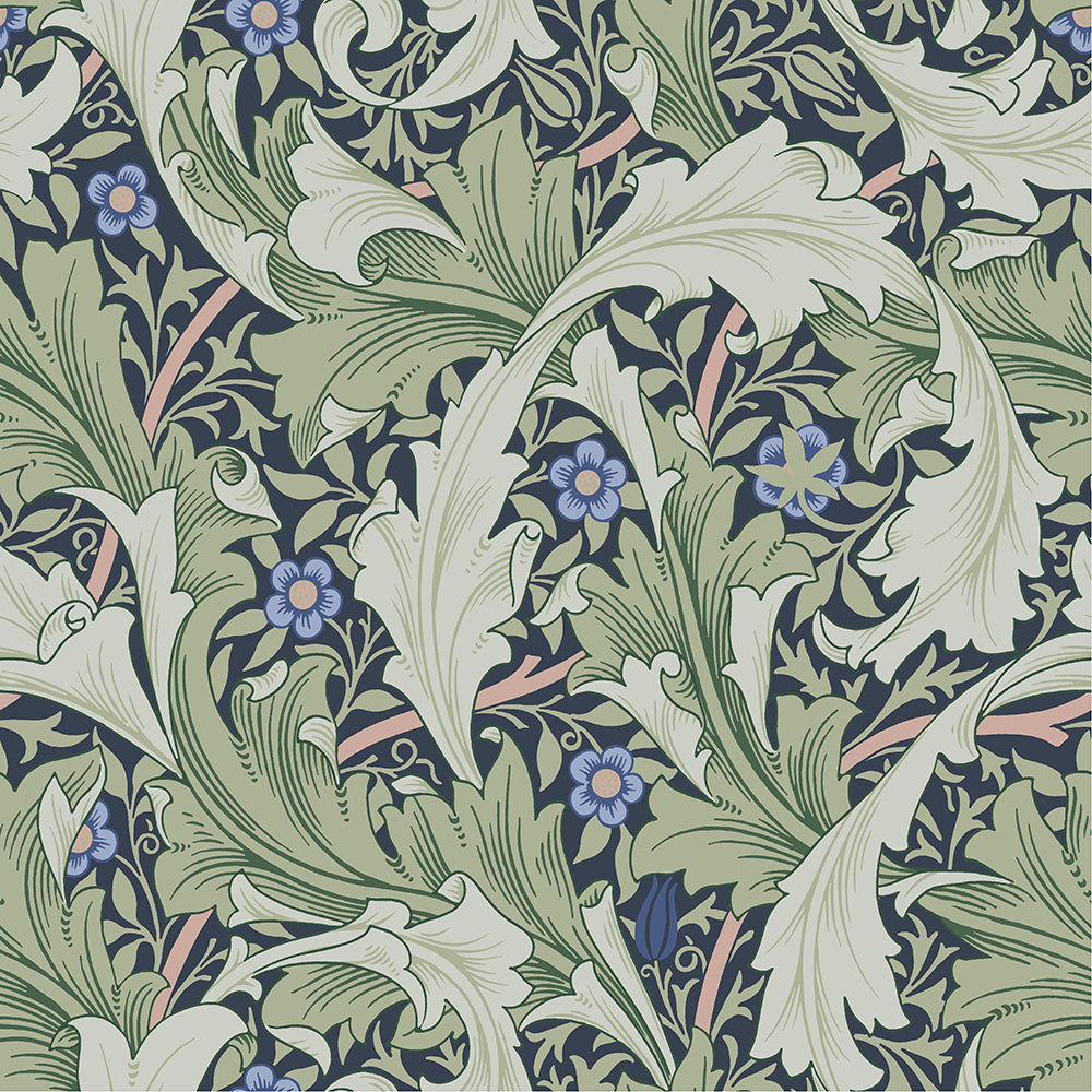 82014 - Granville Wallpaper - Blue / Green - Midbec