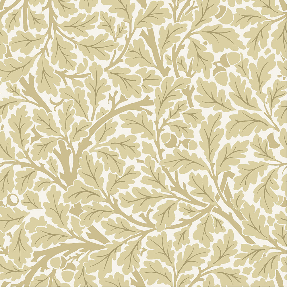 82027 - Oak Tree Wallpaper - Yellow / White - Midbec