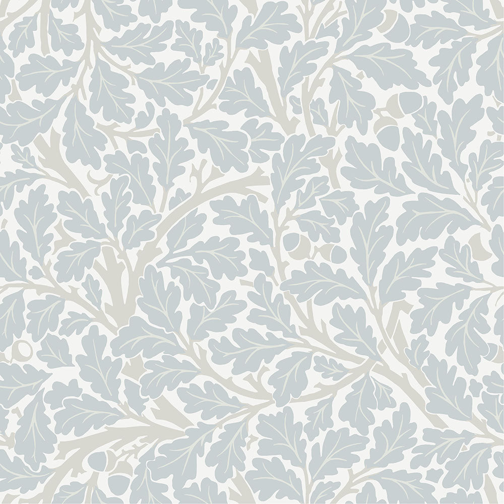 82031 - Oak Tree Wallpaper - Blue / Grey - Midbec