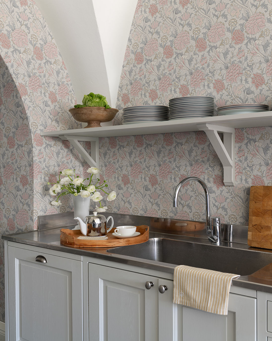 82033 - Cray Wallpaper - Pink / Blue - Midbec