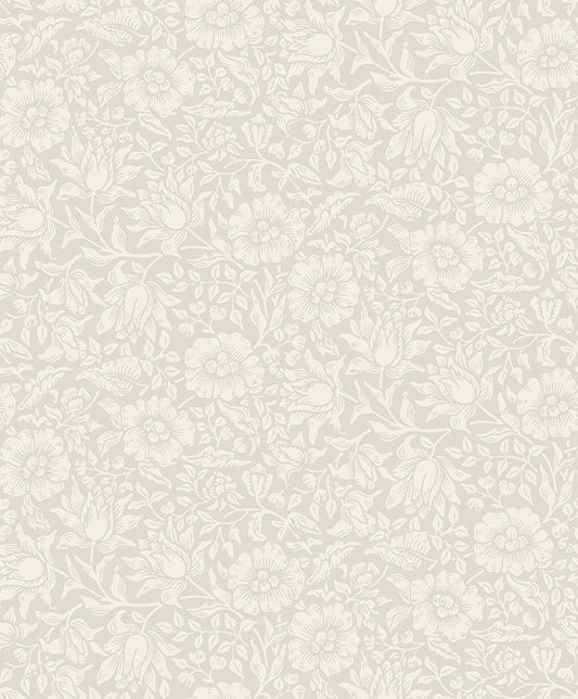82037 - Mallow Wallpaper - White - Midbec