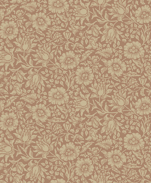 82040 - Mallow Wallpaper - Red - Midbec