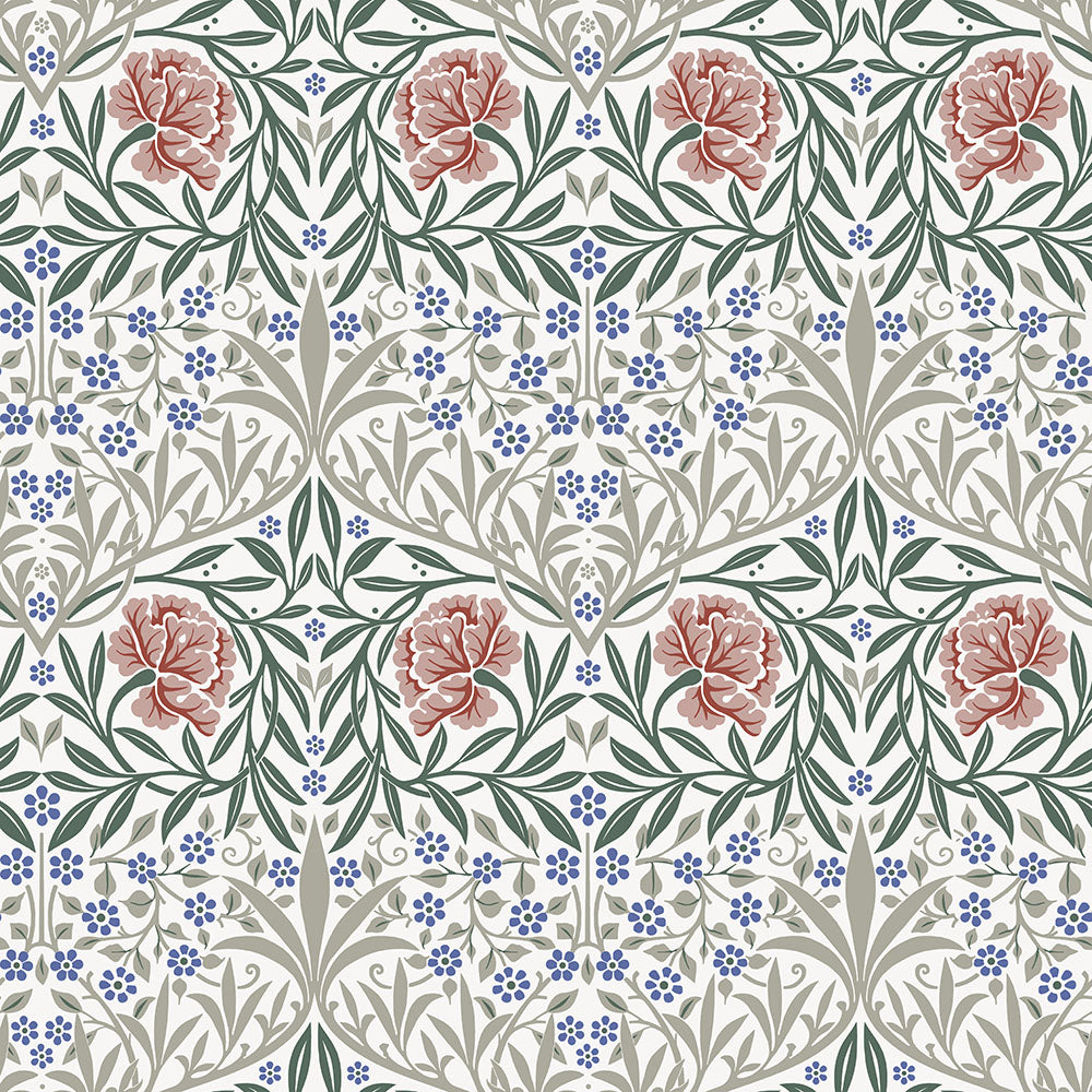 82044 - Oxford Union Wallpaper - Pink / Green - Midbec
