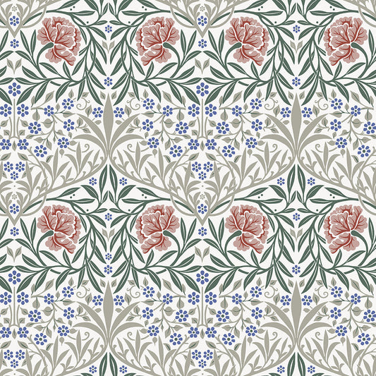 82044 - Oxford Union Wallpaper - Pink / Green - Midbec