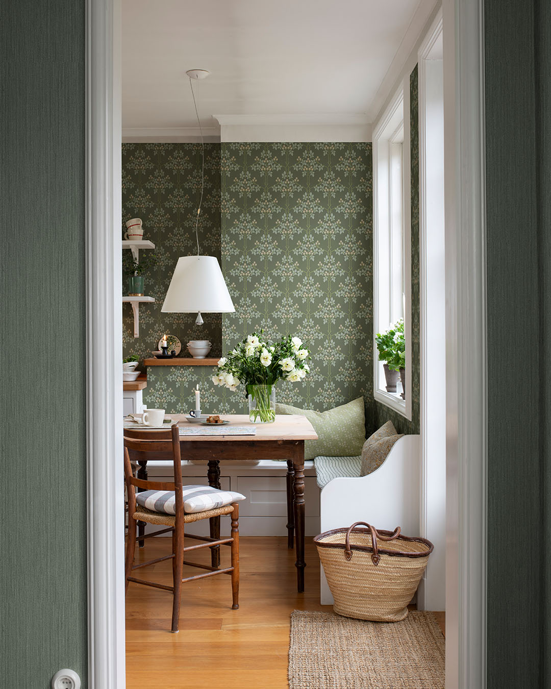 82055 - Blackberry Wallpaper - Green - Midbec