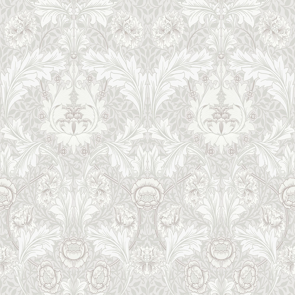 82056 - Myrtle Wallpaper - White / Grey - Midbec