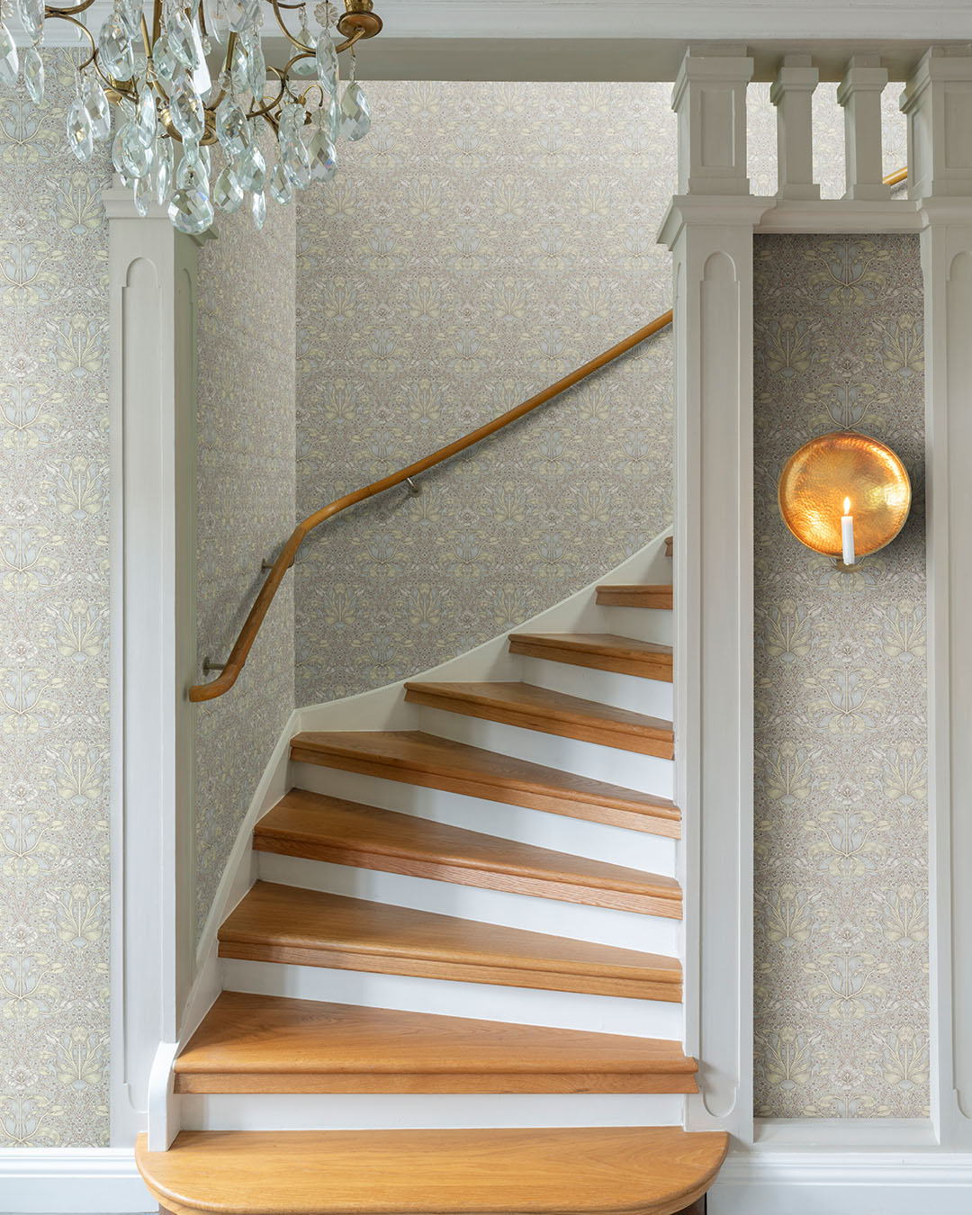 82066 - Spring Thicket Wallpaper - Light Blue - Midbec