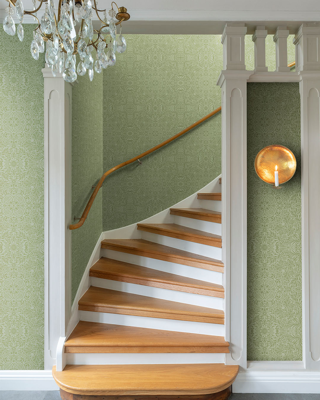 82071 - Ceiling Wallpaper - Green / White - Midbec