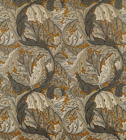 Acanthus Fabric - Mustard/Grey - 226400 - Morris & Co