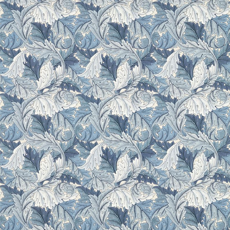 Acanthus Outdoor Fabric - Indigo - 227115 - Morris & Co