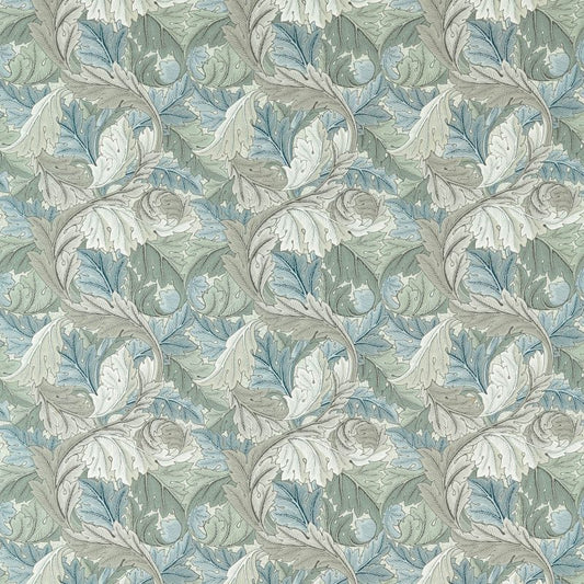 Acanthus Outdoor Fabric - Mineral Blue/Linen - 227116 - Morris & Co