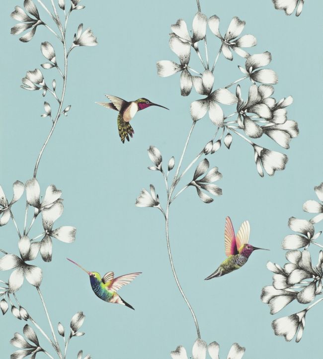 Amazilia Wallpaper - Sky - HAMA111060 - Harlequin