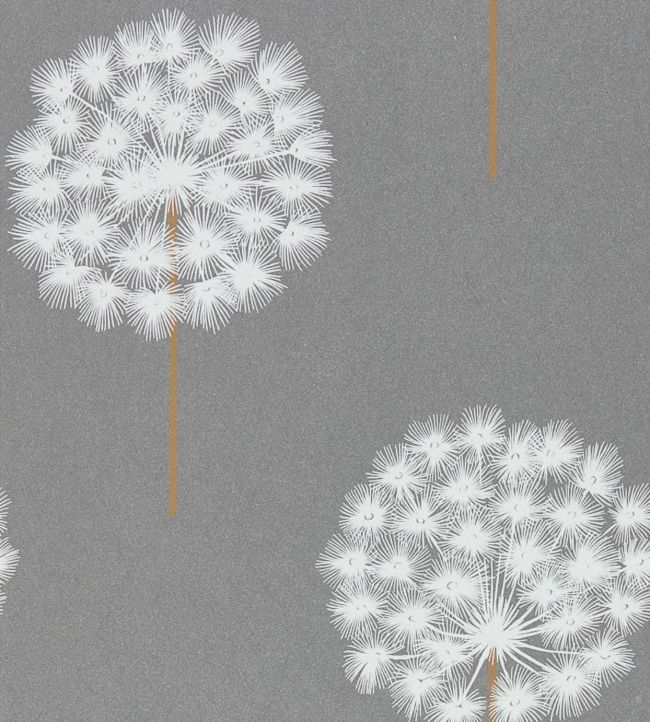Amity Wallpaper - Pewter/Brass - HPUT111888 - Harlequin