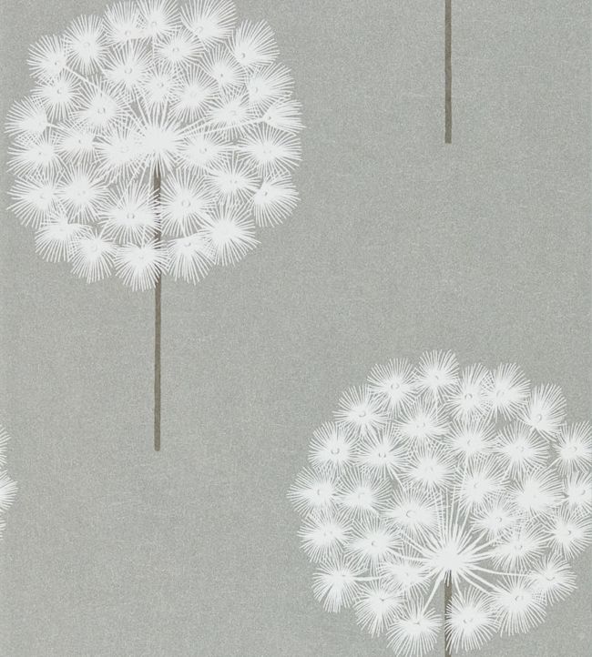 Amity Wallpaper - Silver/Chalk - HPUT111889 - Harlequin