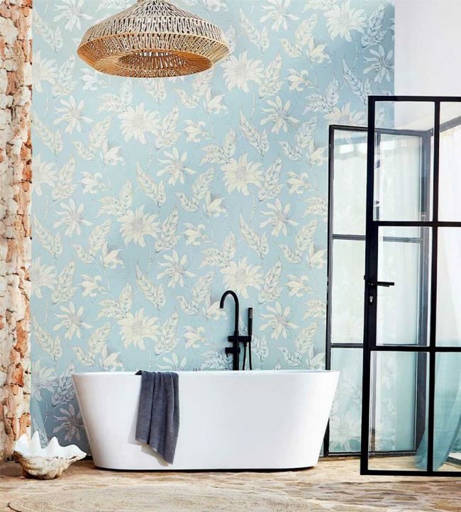 Ananda Wallpaper - Topaz - HMIW112235 - Harlequin