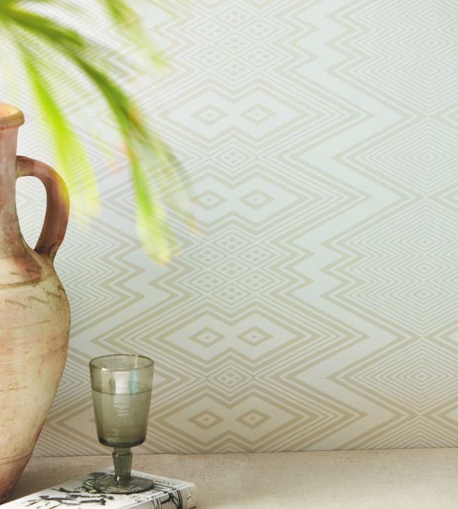 Ankara Wallpaper - Sail Cloth/ Diffused Light - HQN2112847 - Harlequin