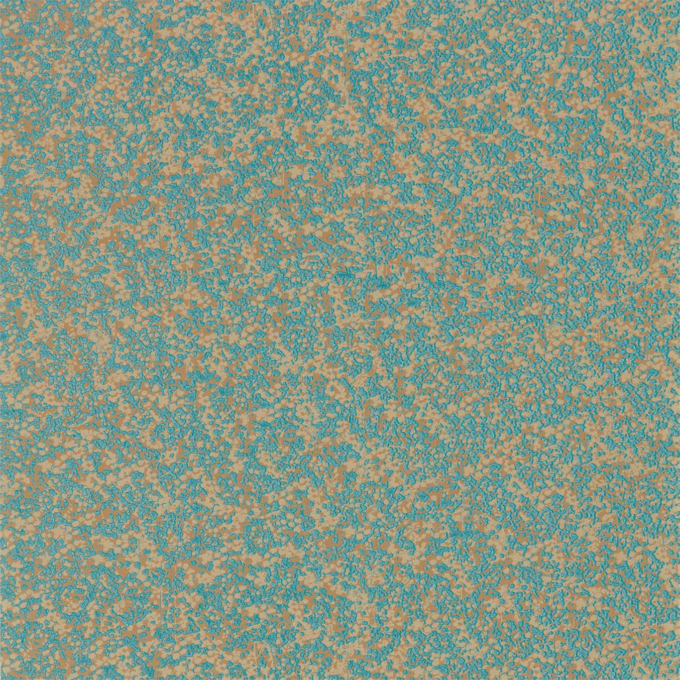 Anthology Coral Wallpaper - Teal/Gold - EANV111869 - Harlequin