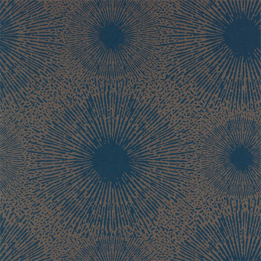 Anthology Perlite Wallpaper - Lapis / Copper Ore - EVIW112068 - Harlequin