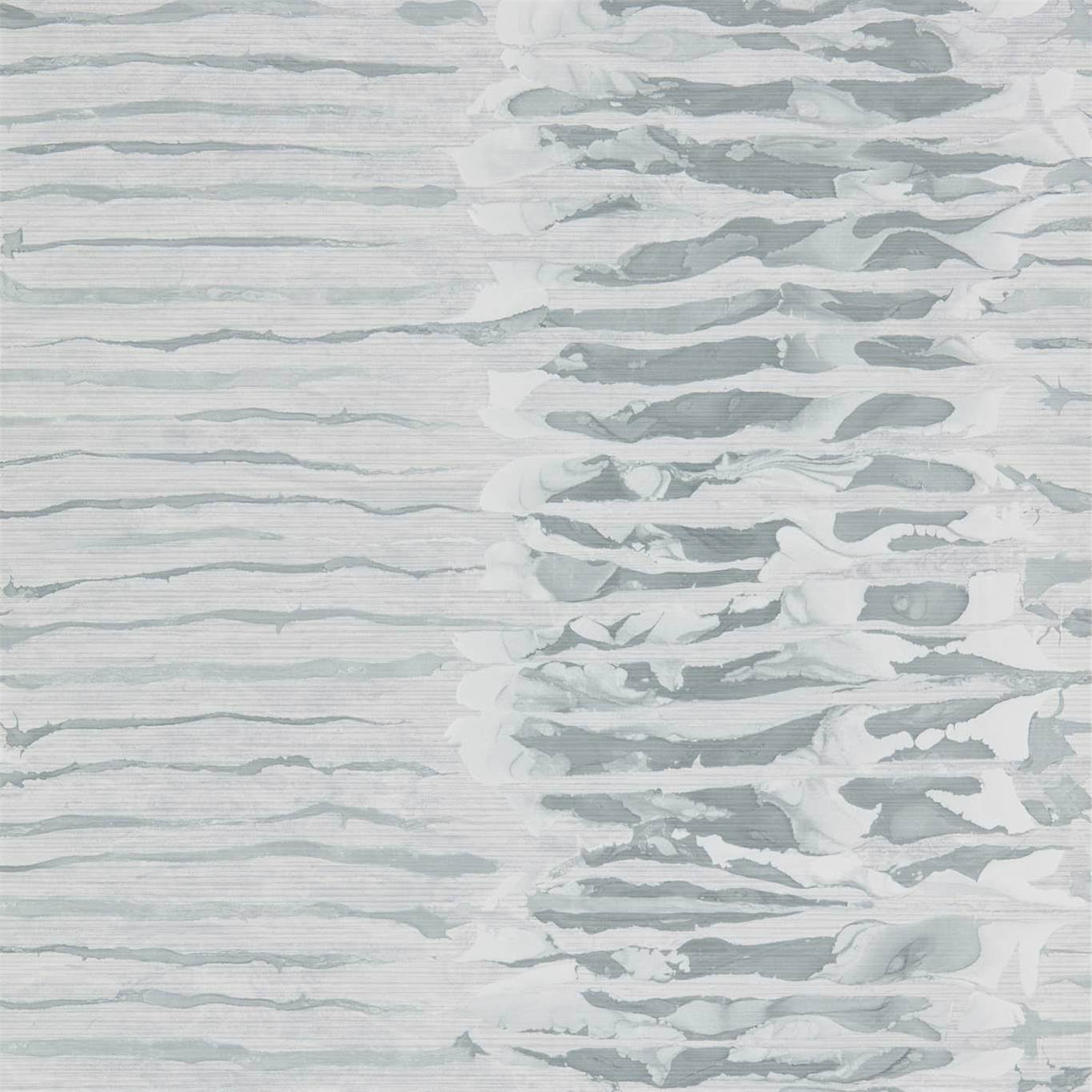 Anthology Ripple Stripe Wallpaper - Steel - EANW112577 - Harlequin
