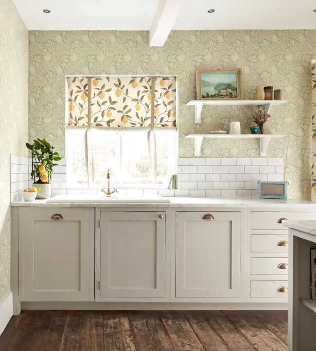 Apple Wallpaper - Bay Leaf - 216689 - Morris & Co