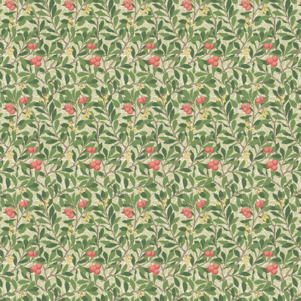 Arbutus Wallpaper - Rose - 217377 - Morris Wallpaper WD