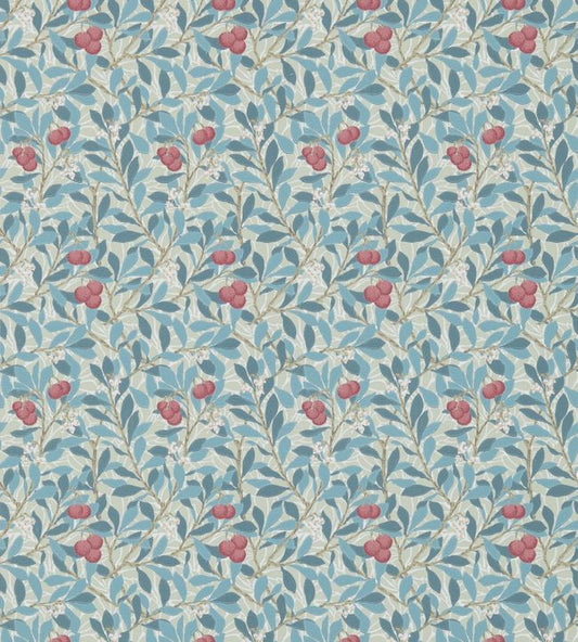 Arbutus Wallpaper - Woad/Russet - 214718 - Morris & Co