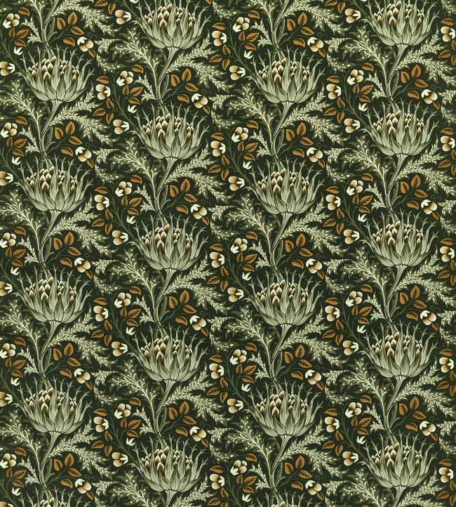 Artichoke Velvet Fabric - Tump - 227000 - Morris & Co