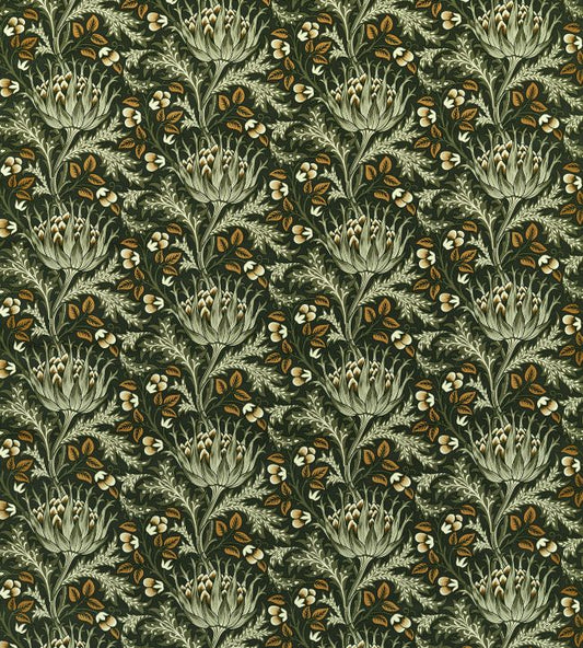 Artichoke Velvet Fabric - Tump - 227000 - Morris & Co