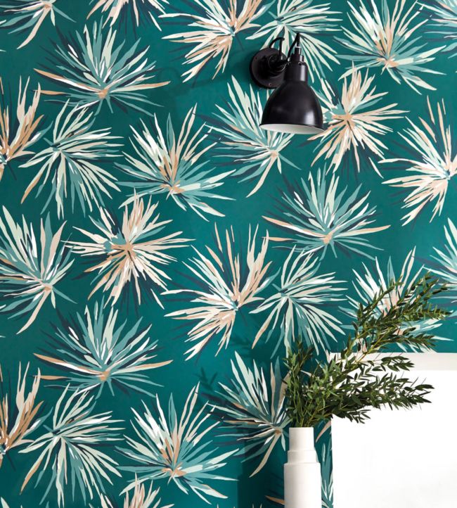 Aucuba Wallpaper - Forest/Copper - HM7W112747 - Harlequin