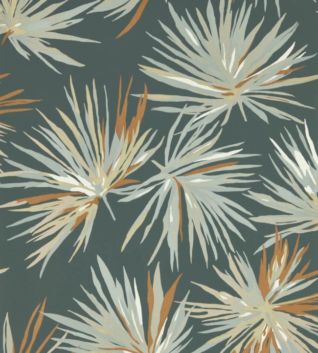 Aucuba Wallpaper - Slate/Bronze/Topaz - HM7W112744 - Harlequin
