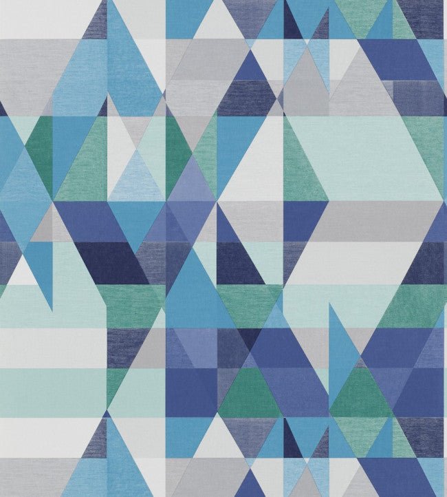 Axis Wallpaper - Sapphire / Turquoise / Slate - NSWA110833 - Scion