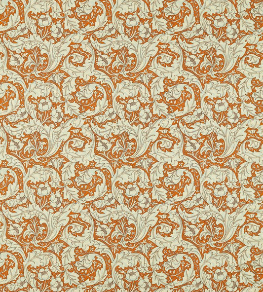 Bachelors Button Fabric - Burnt Orange/Sky - 226987 - Morris & Co