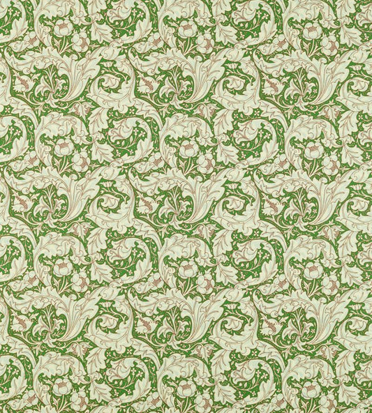 Bachelors Button Fabric - Leaf Green/Sky - 226986 - Morris & Co