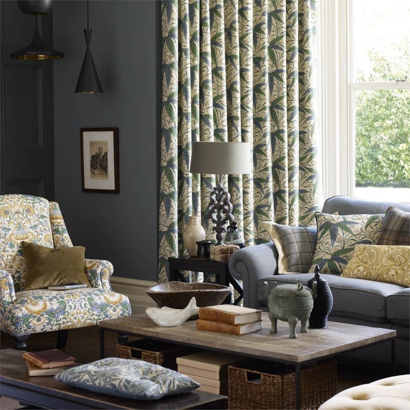 Bamboo Fabric - Indigo/Woad - DCMF226687 - Morris & Co