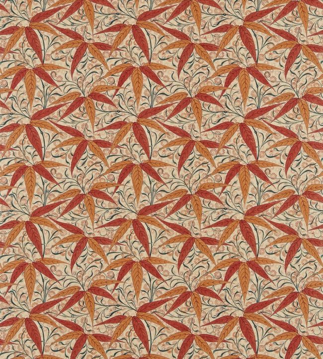 Bamboo Fabric - Russet/Siena - 222527 - Morris & Co