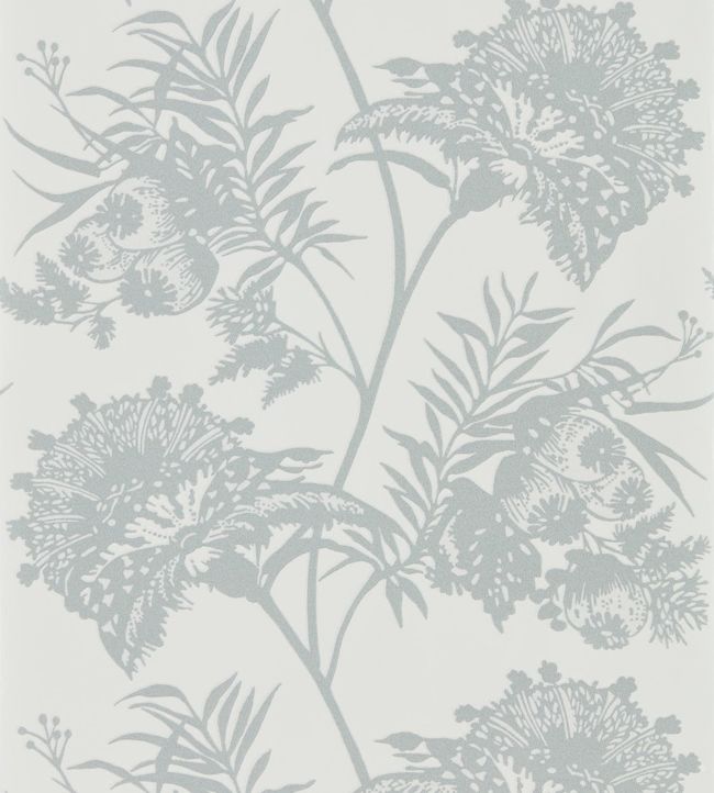 Bavero Shimmer Wallpaper - Silver - HZAP111778 - Harlequin