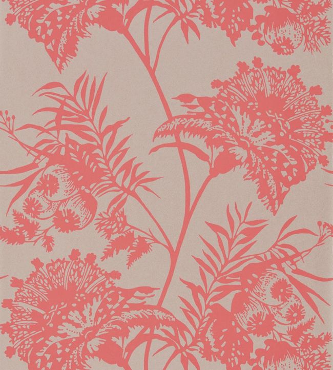Bavero Wallpaper - Coral - HZAP111766 - Harlequin
