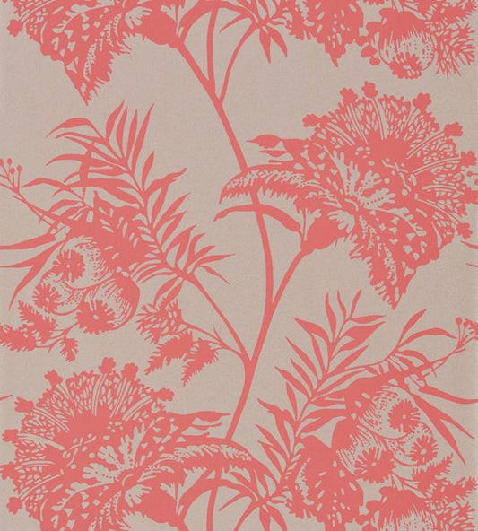 Bavero Wallpaper - Coral - HZAP111766 - Harlequin