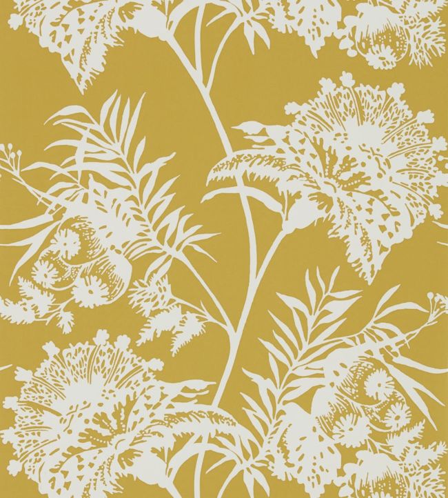 Bavero Wallpaper - Ochre - HZAP111764 - Harlequin
