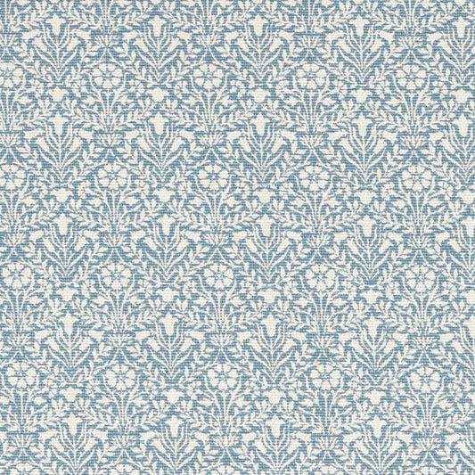 Bellflowers Weave Fabric - Mineral Blue - 237421 - Morris & Co