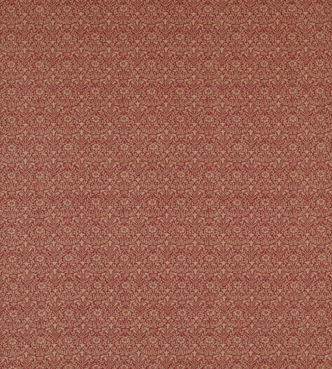 Bellflowers Weave Fabric - Russet - 236527 - Morris & Co