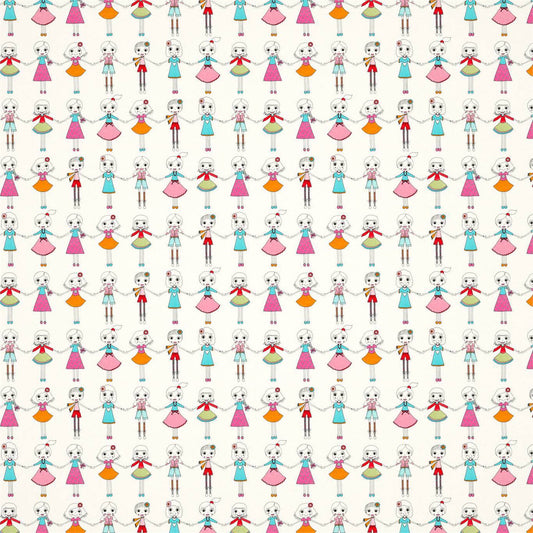 Best Of Friends Wallpaper - Neutral Multi - HLTF112653 - Harlequin